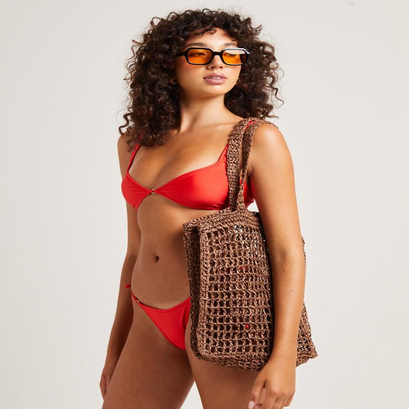 Vista Straw Tote Bag in Natural