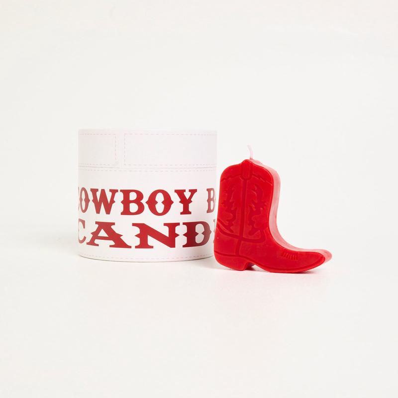 Cowboy Boot Candle