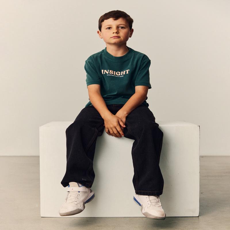 Teen Boys Atom Short Sleeve T-Shirt in Pine Green