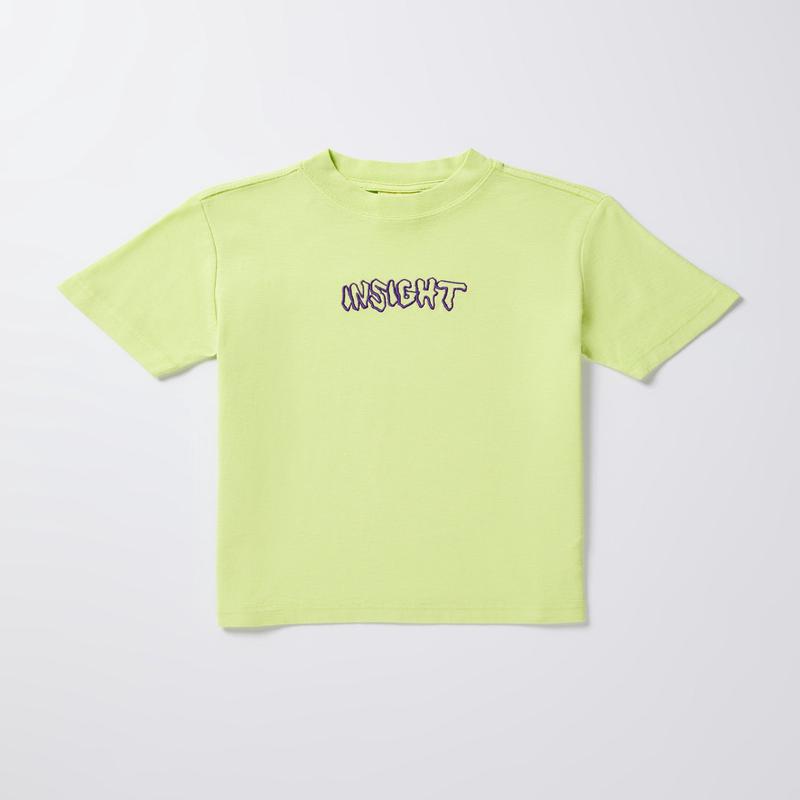 Teen Boys Dive Short Sleeve T-Shirt in Lime