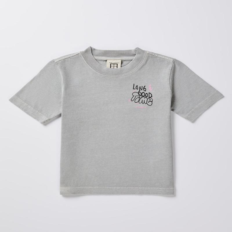 Boys Rest Well Short Sleeve T-Shirt in Ash