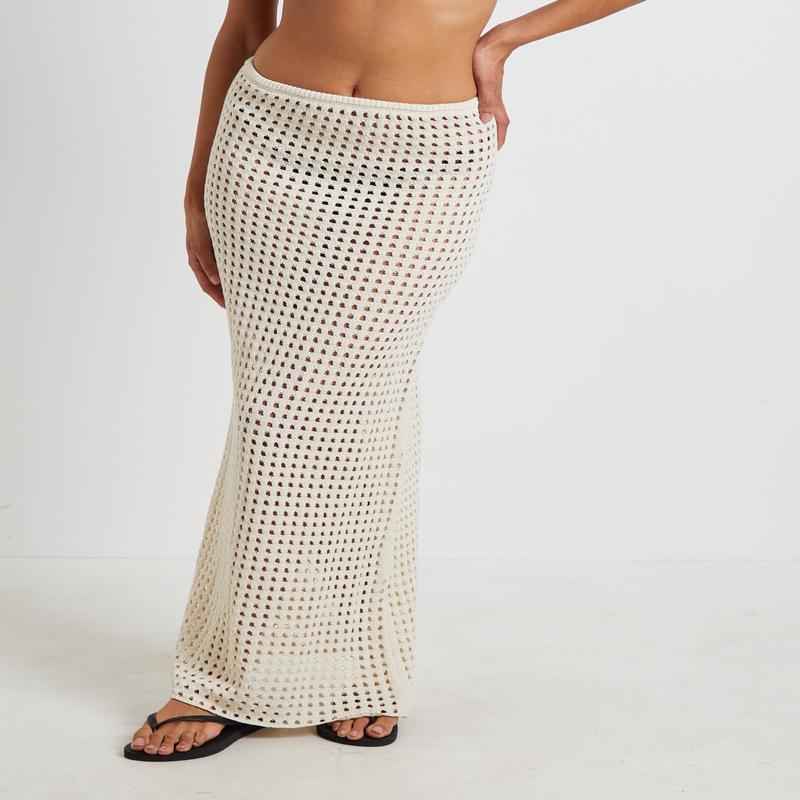 Iris Crochet Maxi Skirt