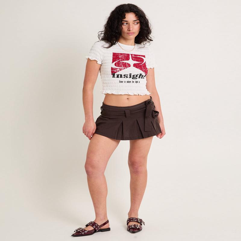 Mariola Pleated Mini Skirt