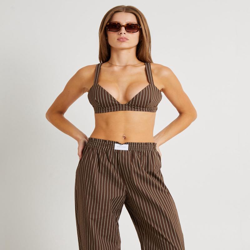 Poppy Stripe Bralette