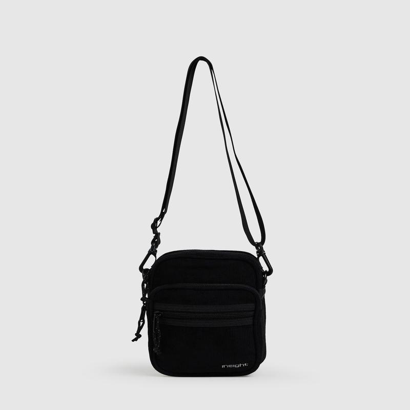 Kai Cord Side Bag in Black