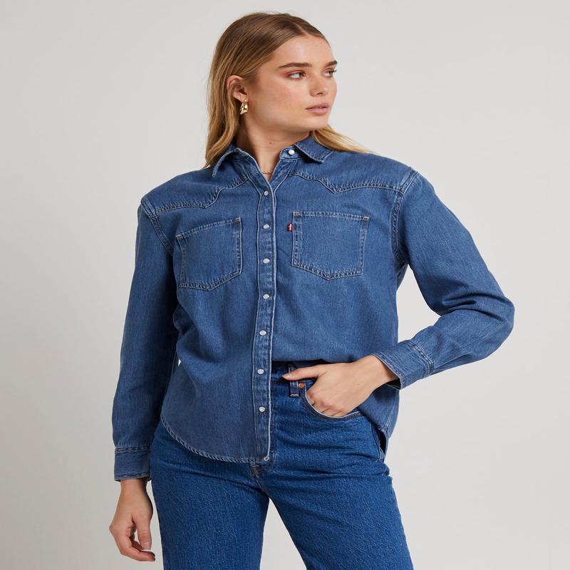 Teodora Western Denim Shirt