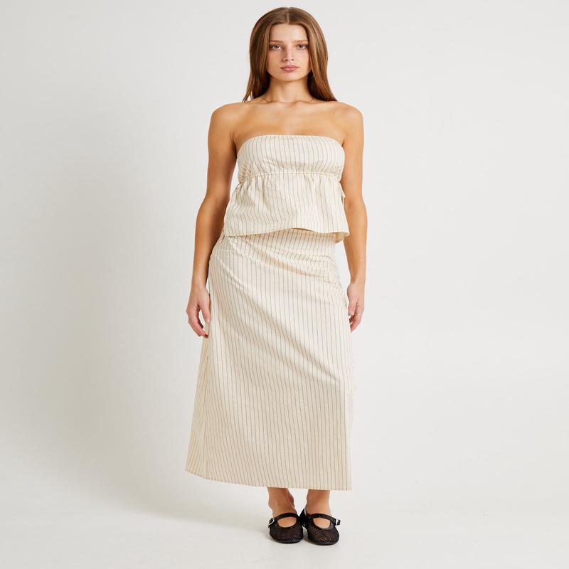 Bailey Stripe Maxi Skirt