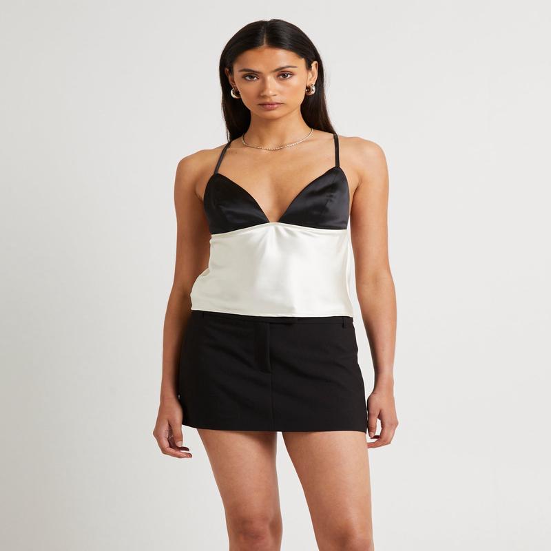 Camille Contrast Slip Top