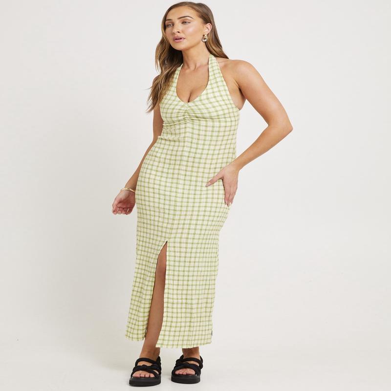 Darcy Check Maxi Dress