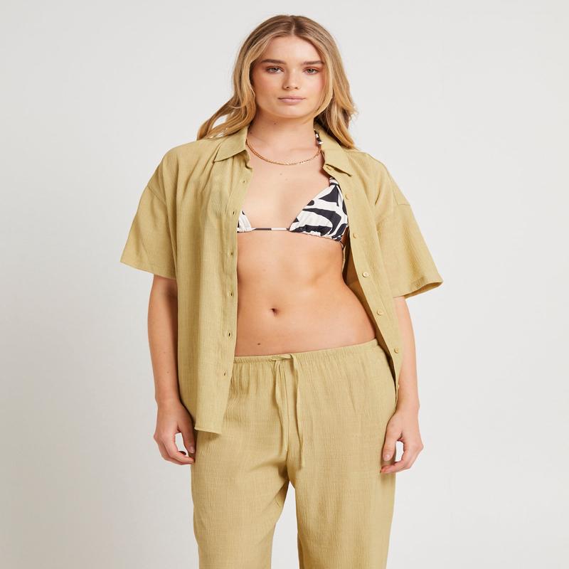 Indra Crinkle Oversized Shirt