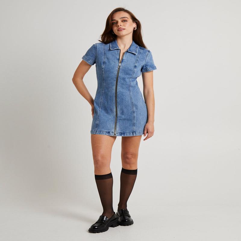 Peta Denim Mini Dress
