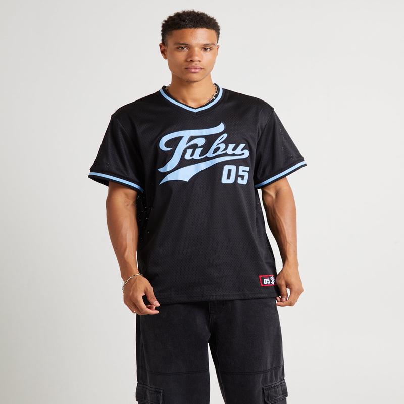 Varsity Mesh Short Sleeve T-Shirt Navy