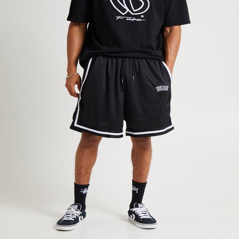 Varsity Mesh Shorts Black/White