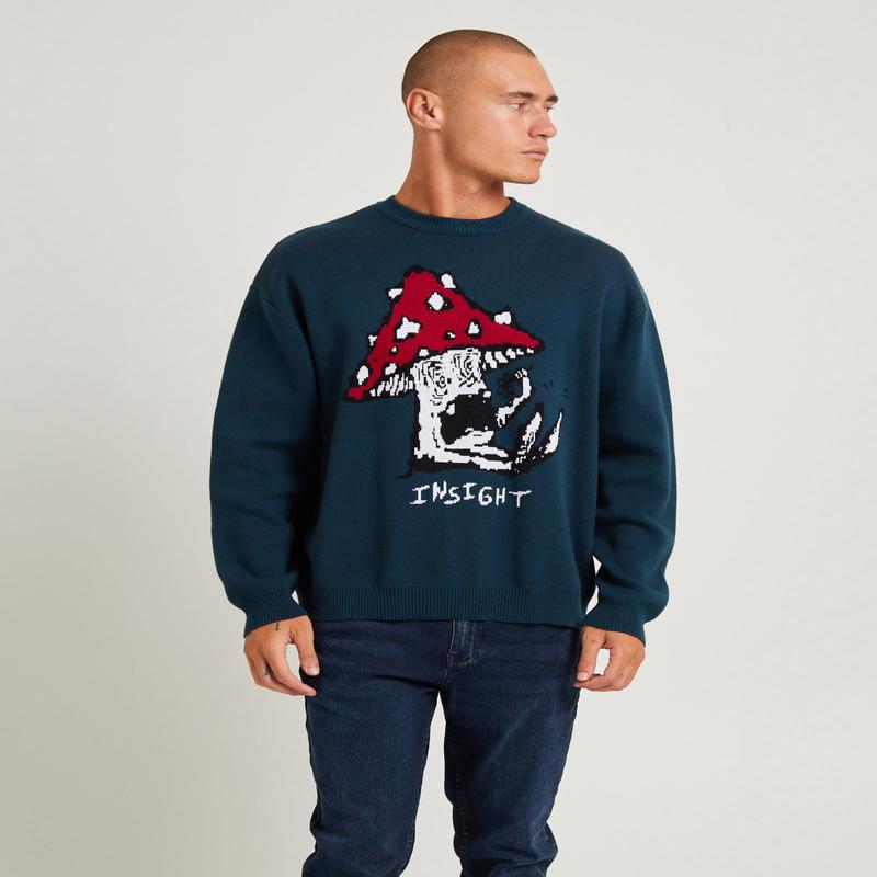 Wired Intarsia Knit Jumper