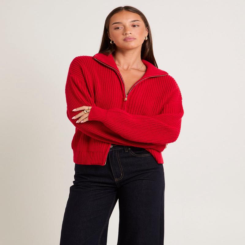 Ellie Double End Zip Longline Cardigan