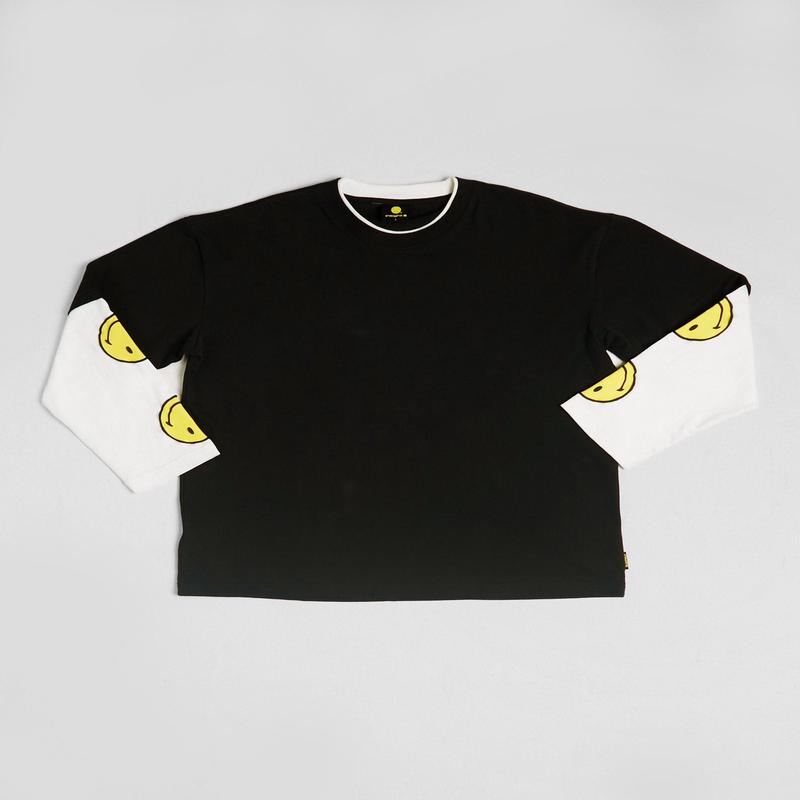 Insight x Smiley Beam Double Layer Long Sleeve T-Shirt
