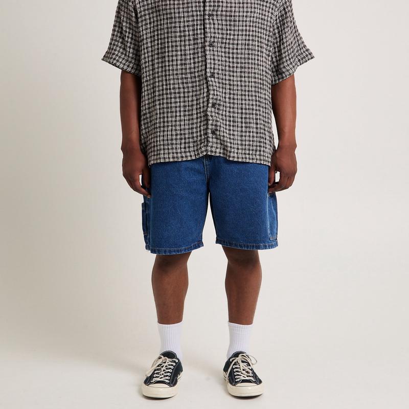 Scorched Harper Denim Baggy Fit Carpenter Shorts