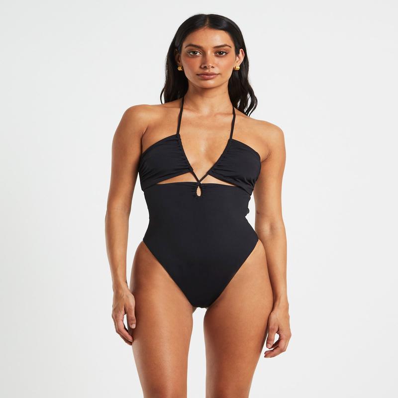Bandeau One Piece in Black