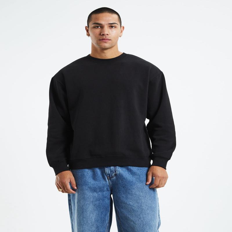 Crew Neck Jumper Black