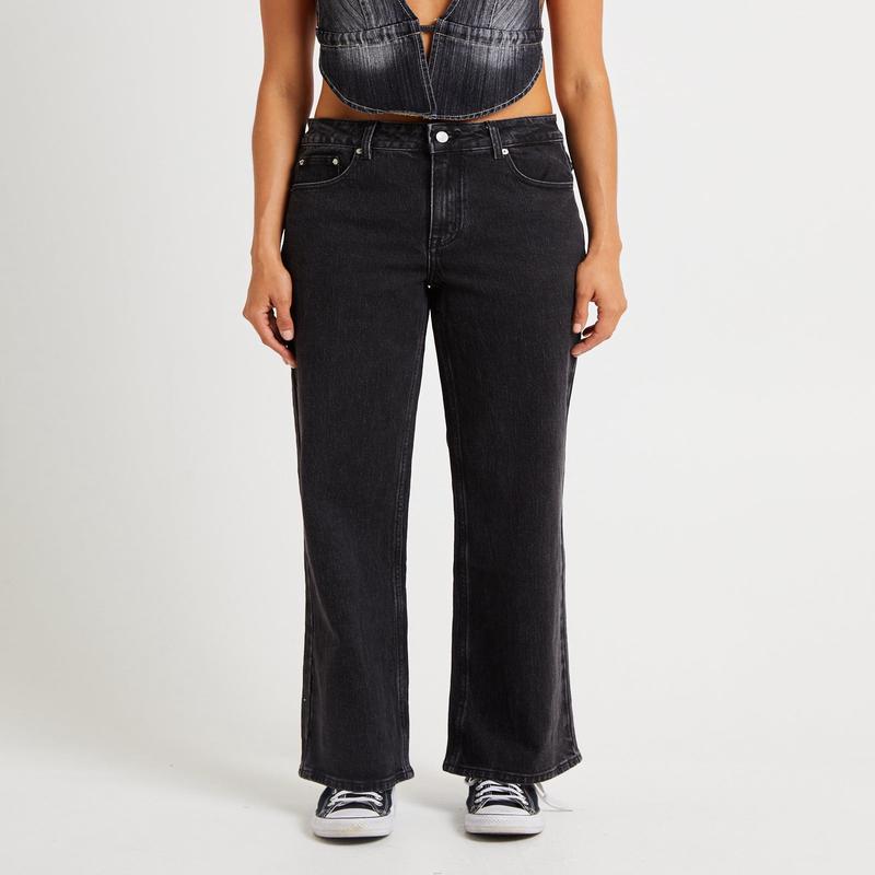 Rena Mid Rise Straight Jeans