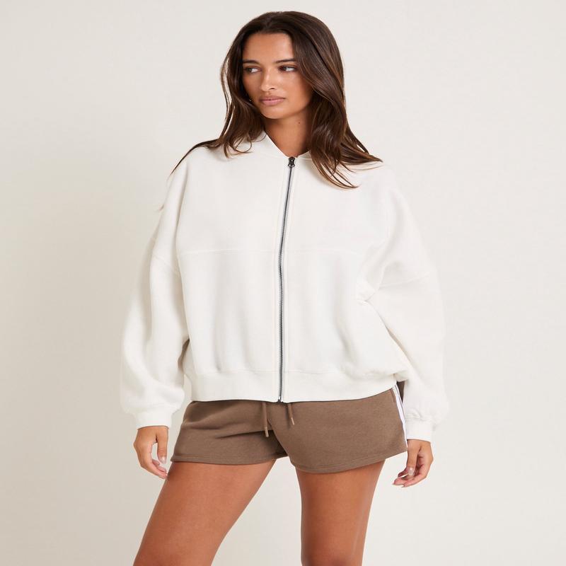 Subtitled Zip Bomber Jacket