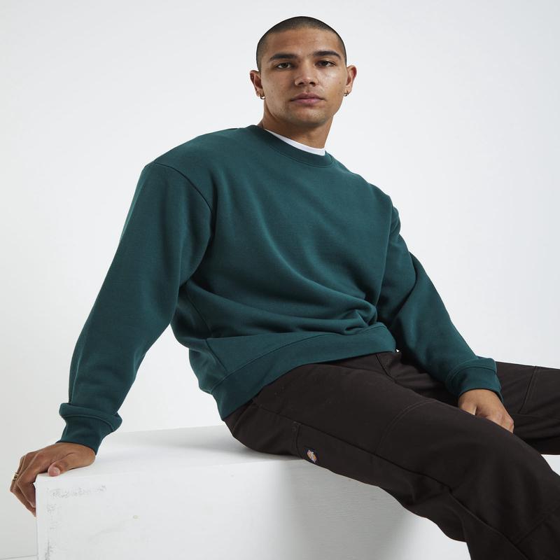 Crew Jumper Bottle Green