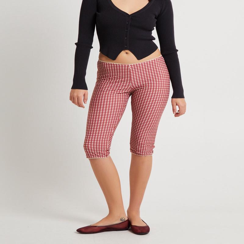 Freda Gingham Swim Capri Trousers