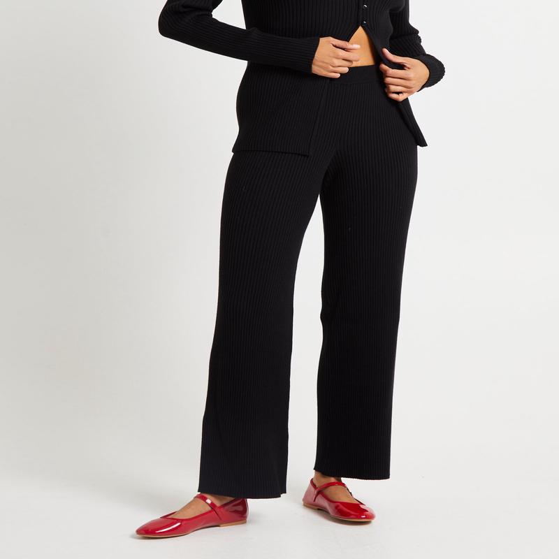 Kiah Knit Pants Black
