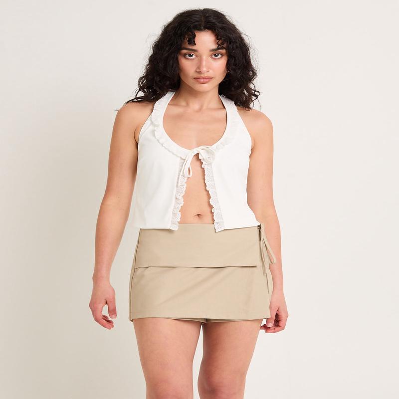 Rome Ruffle Halter Top