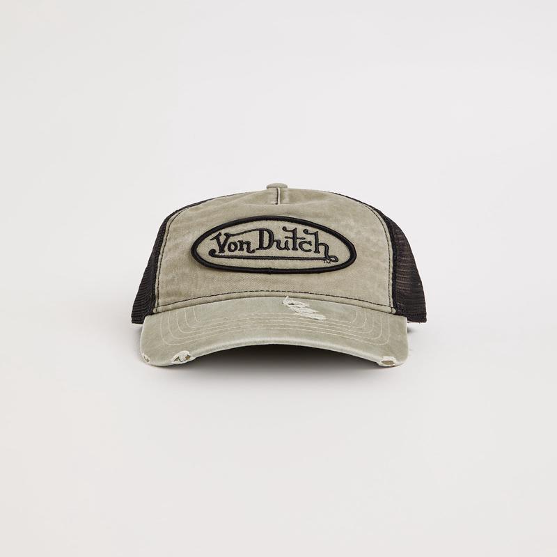 Washed Unstructured Trucker Snapback Cap