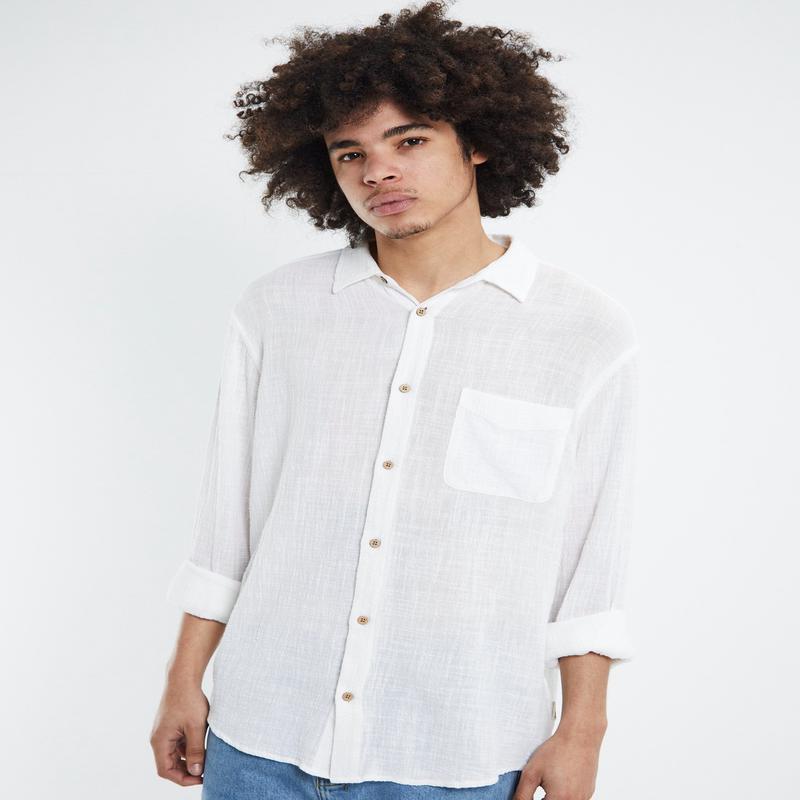 Louie Long Sleeve Shirt Off White