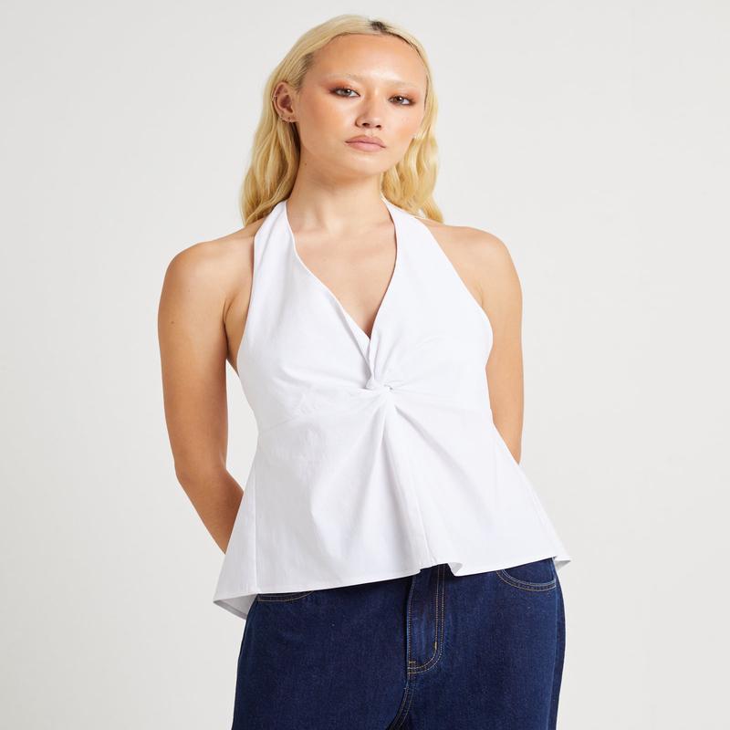 Miley Twist Front Halter Top