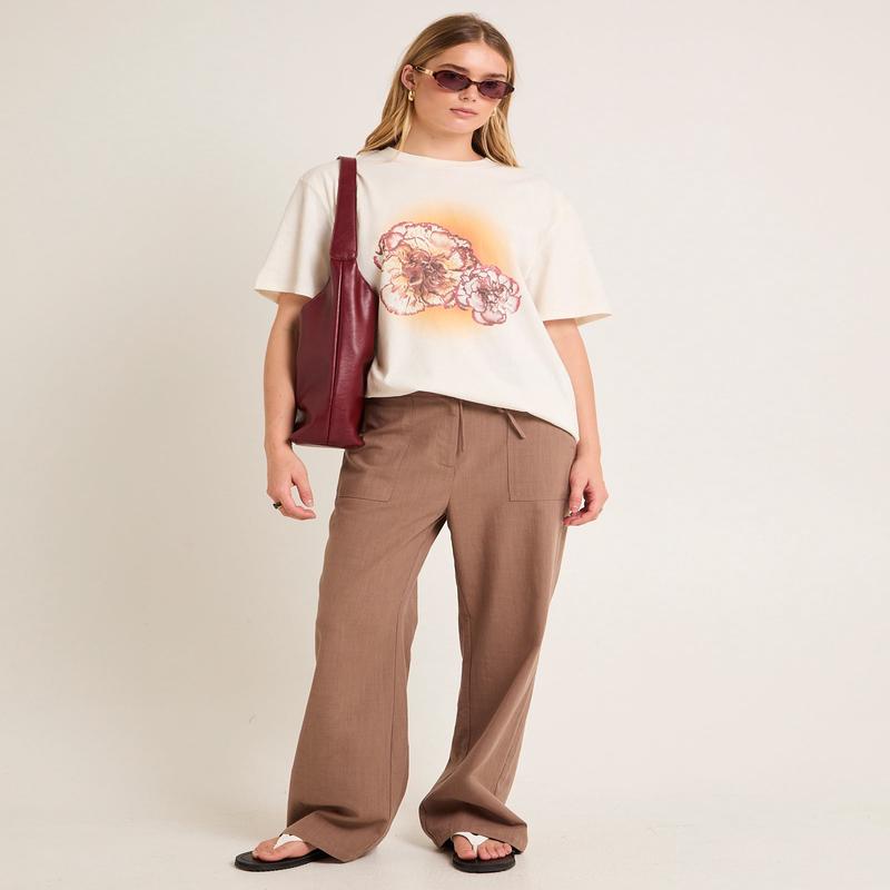 Sunrise Flower Oversized T-Shirt