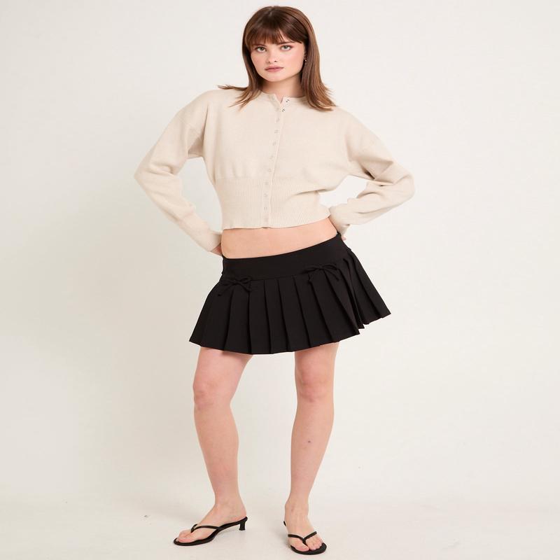 Addison Pleated Mini Skirt