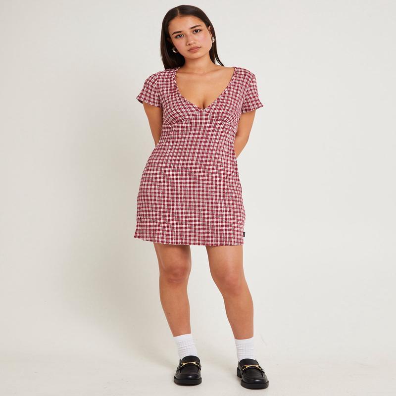 Base Seersucker Mini Dress