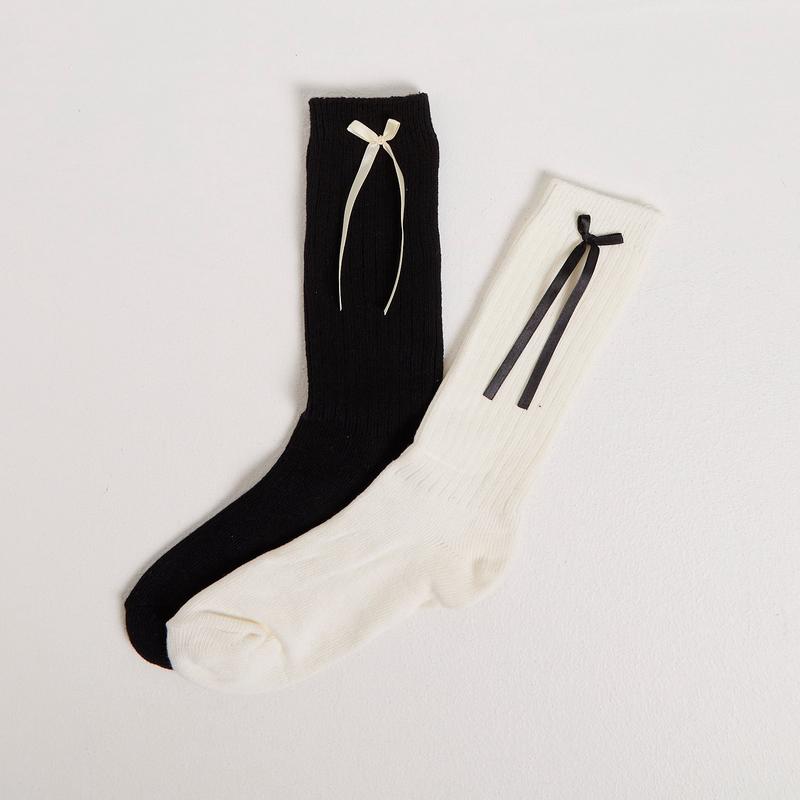 Bianka Bow Socks 2 Pack
