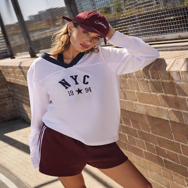 Brianna Mesh Sports Long Sleeve T-Shirt