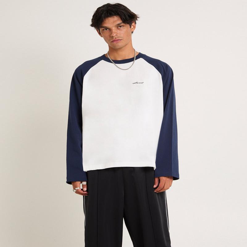 Script Long Sleeve Raglan T-Shirt