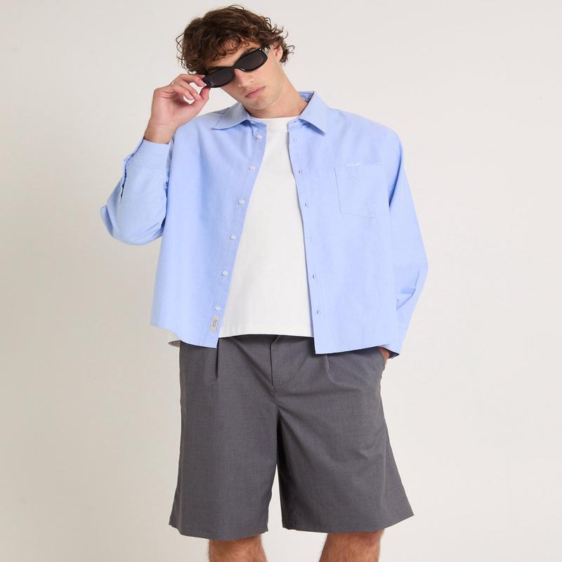 Script Oxford Long Sleeve Shirt