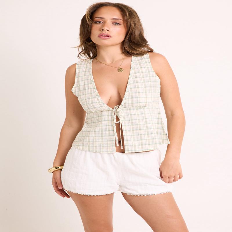 Legacy Seersucker Sleeveless Top