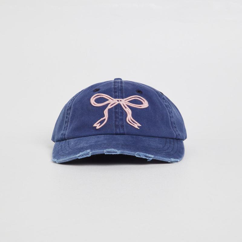 Mimi Bow Distressed Cap