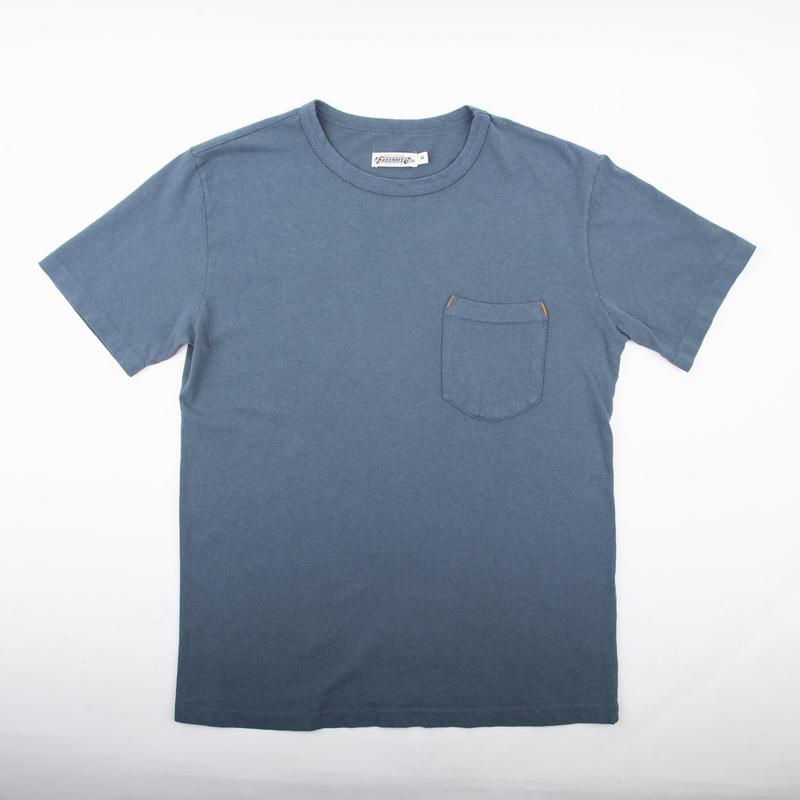 9 Ounce Pocket T-Shirt  Blue
