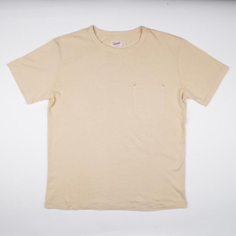 9 Ounce Pocket T-Shirt  Cream