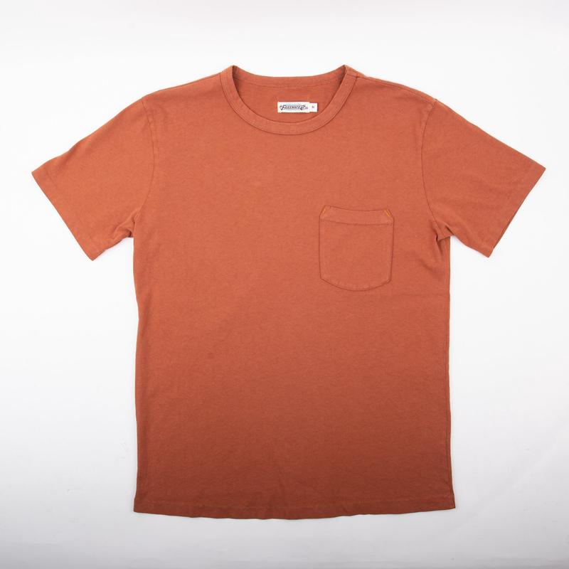 9 Ounce Pocket T-Shirt  Rust