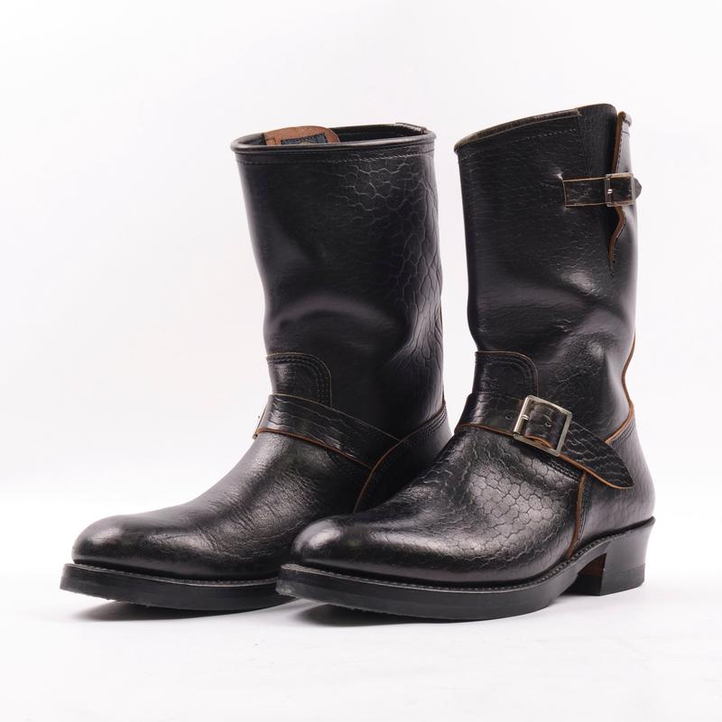 John Lofgren Wabash Engineer Boots Shinki Hikaku Horsebutt Black