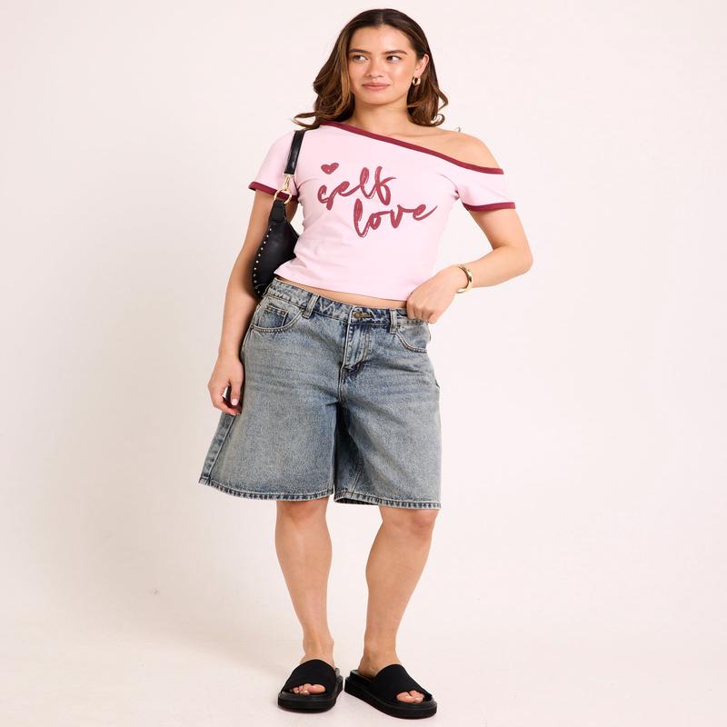 Self Love Slashed T-Shirt