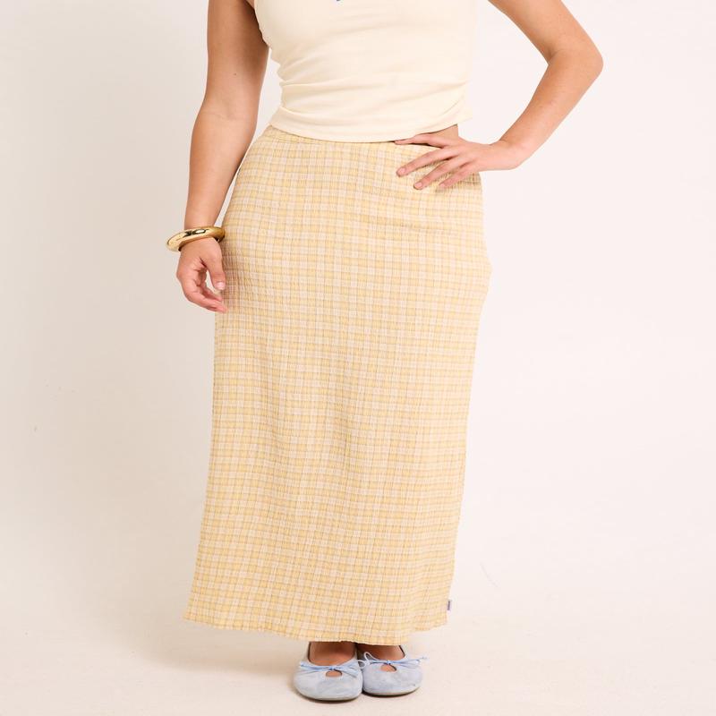 Sunday Seersucker Maxi Skirt