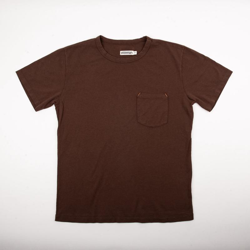 9 Ounce Pocket T-Shirt  Chocolate