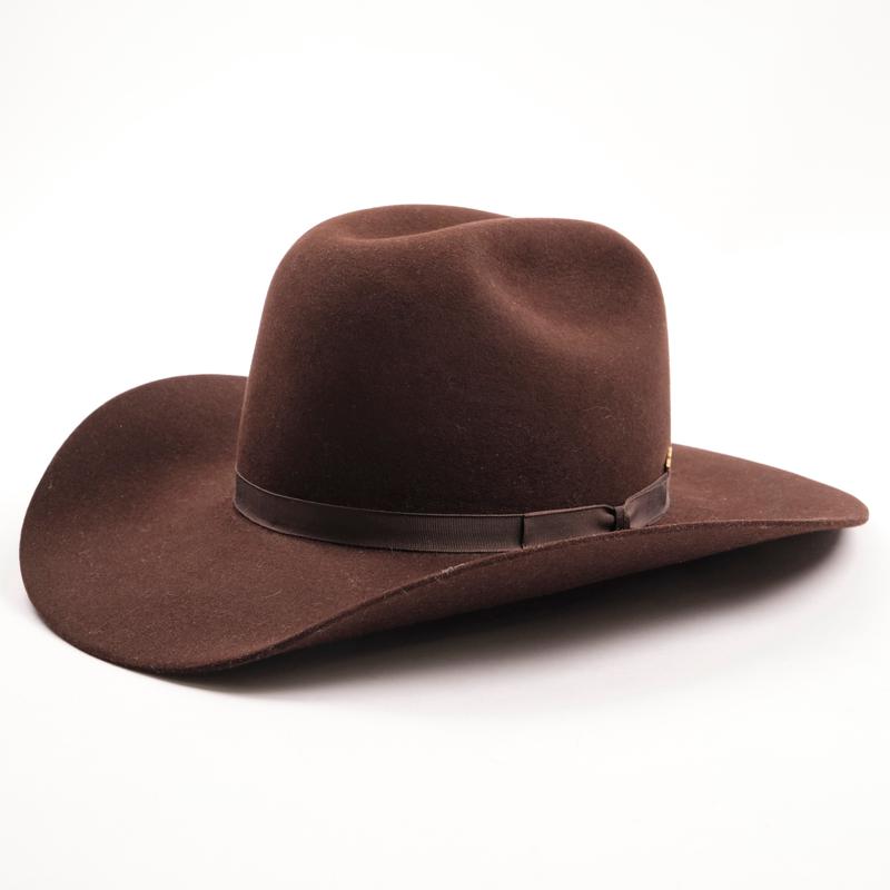 Bowman Hat Co. x Freenote Cloth Cattleman Western Hat Chocolate