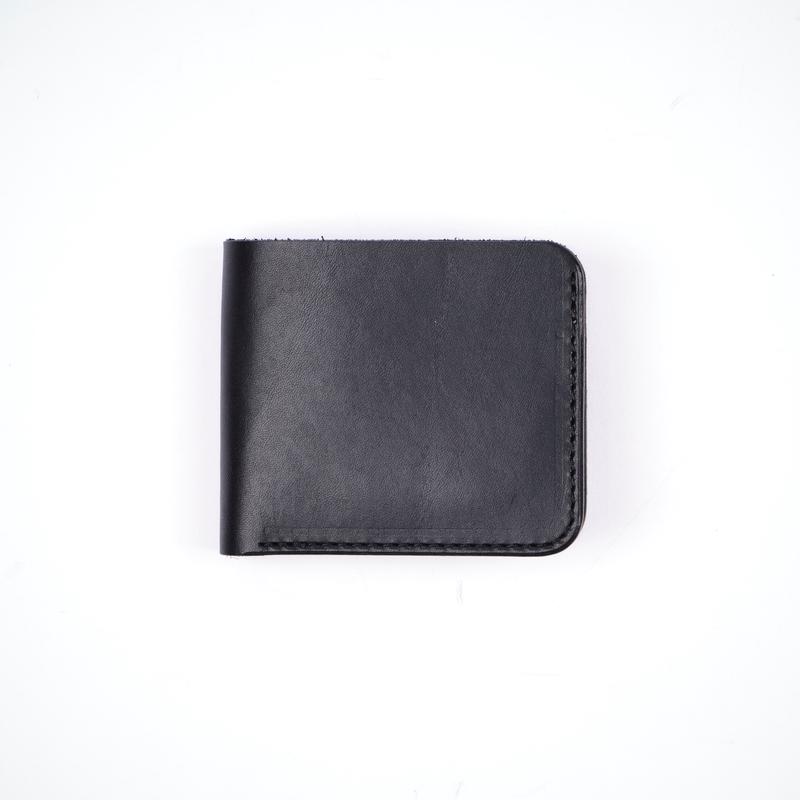 GOLDEN AGE SUPPLY CO. - PREMIUM ITALIAN LEATHER - BLACK BI-FOLD WALLET